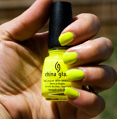 China Glaze "Yellow Polka Dot Bikini"