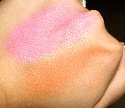 Flaunt (top), Plush (bottom) Swatches