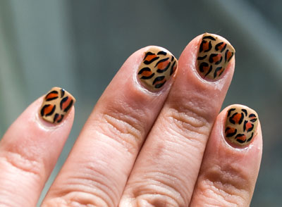 Tutorial: Cheetah/Leopard Print Nails