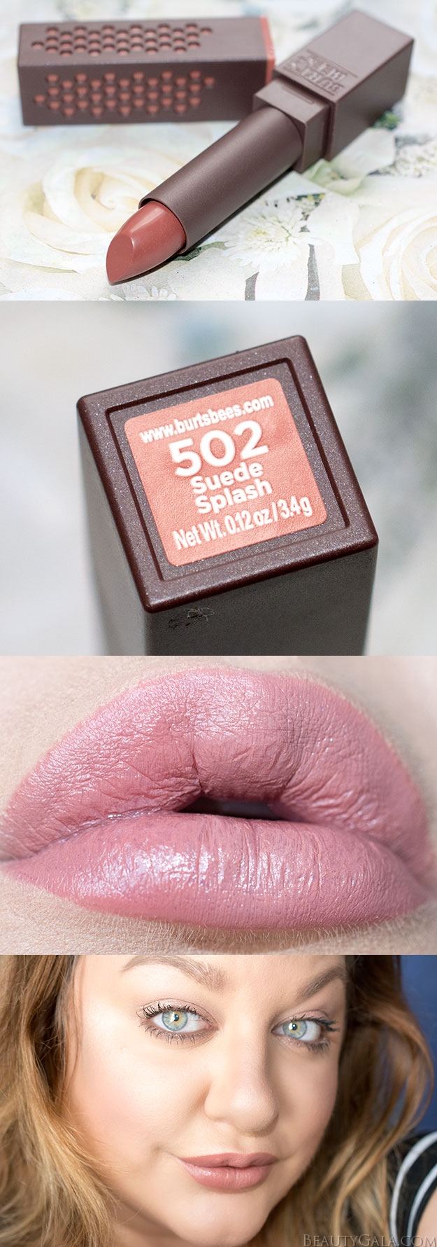 Drugstore Beauty: Burt’s Bees Lipstick Swatches & Review.